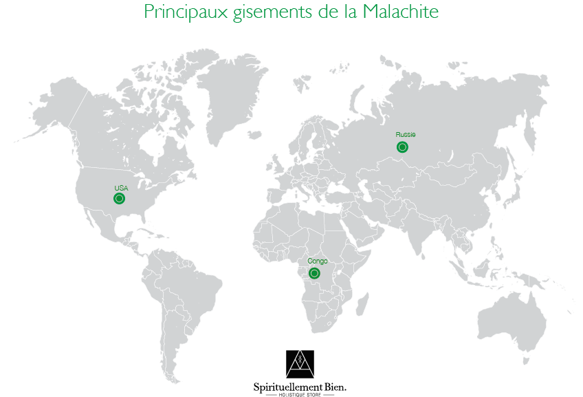 map gisements Malachite