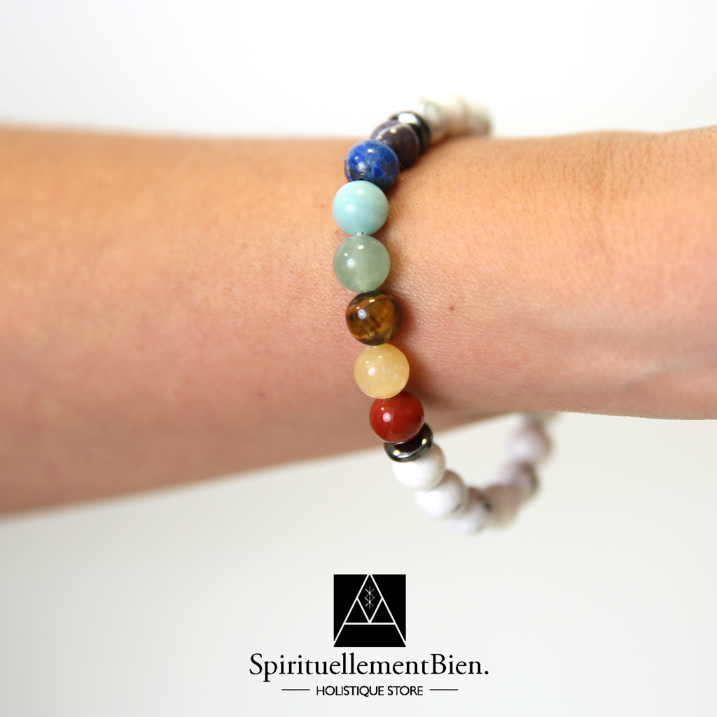 Bracelet 7 Chakras - Équilibre énergétique – Harmonie intérieure – Alignement spirituel – Apaisement émotionnel