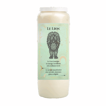 neuvaine lion courage confiance bougie neuvaine lion puissance animal totem lion charisme bougie ésotérique lion leadership