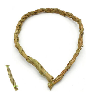 Tresse de foin d’odeur Sweetgrass pour fumigation et purification énergétique10cm et 70 cm