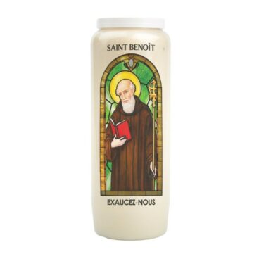 Bougie neuvaine Saint Benoît protection contre le mal purification prière spirituelle