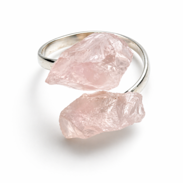 bague quartz rose brute bague amour pierre naturelle bague quartz rose réglable bague lithothérapie amour