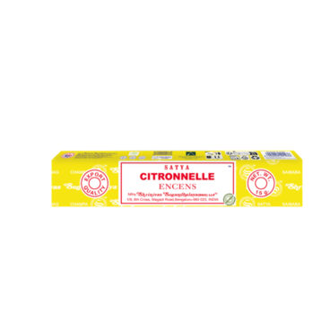 Encens Citronnelle Satya 15g senteur fraîche et vivifiante