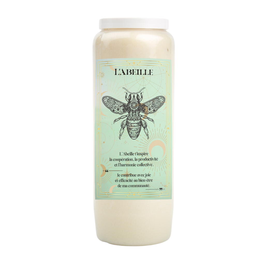 neuvaine abeille abondance harmonie bougie neuvaine abeille coopération animal totem abeille productivité bougie ésotérique abeille réussite