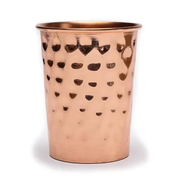 Gobelet en cuivre martelé 250 ml en cuivre pur pour eau froide