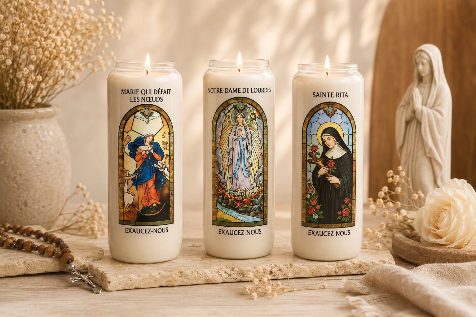 Neuvaines Marie Sainte Rita et Notre-Dame de Lourdes