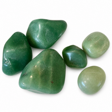 Lot d’aventurine verte pierre roulée naturelle