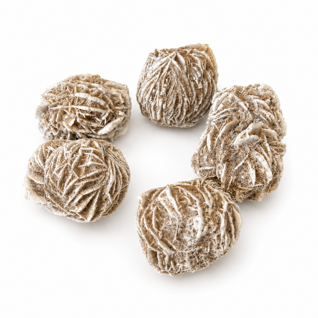 Rose des Sables du Maroc en gypse naturel, pierre du désert pour décoration spirituelle