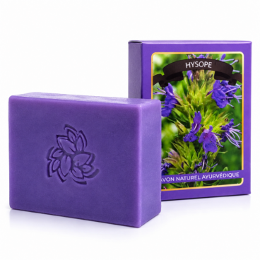 Savon Ayurvéda Aromatika Hysope 125 g pour purification symbolique et clarté intérieure
