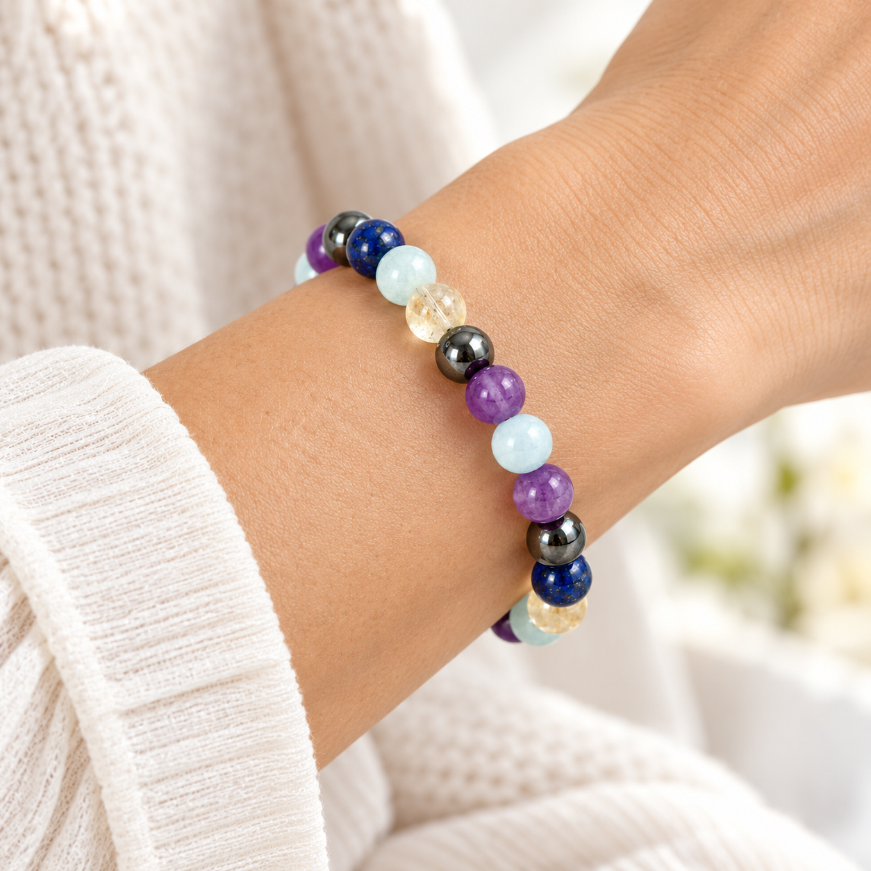 Bracelet Chemin de Vie Spirit porté au poignet femme