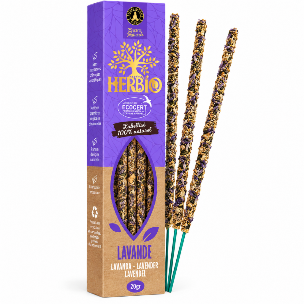 Encens Lavande Herbio Smudge Ecocert 20g 100% naturel