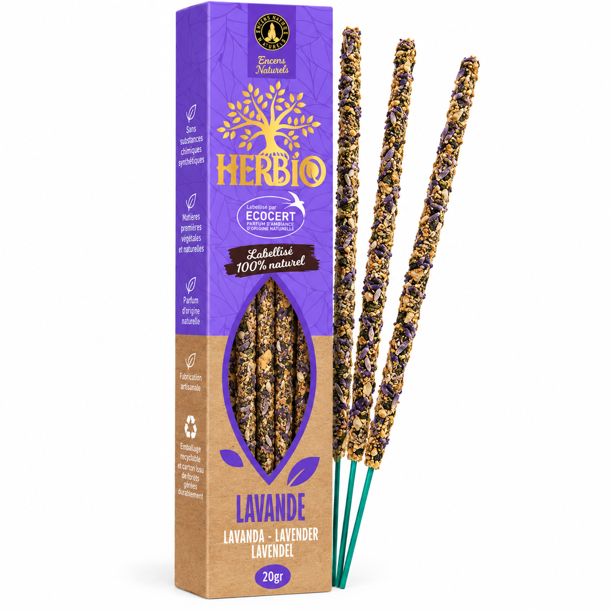 Encens Lavande Herbio Smudge Ecocert 20 g