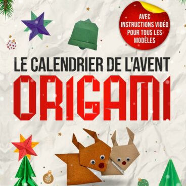 Couverture avant du livre Calendrier de l'Avent Origami de Lila Folds avec 24 modèles à plier